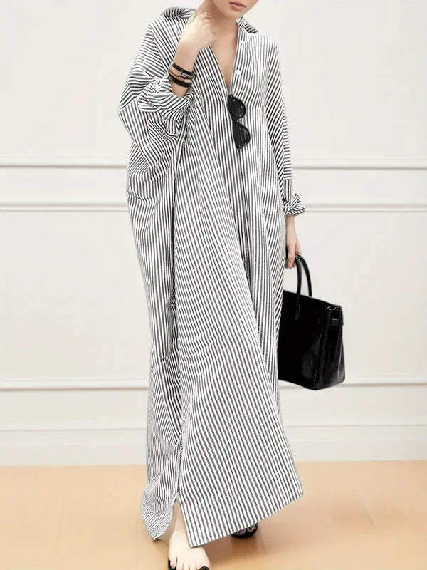 Luna’s Serene Escape Striped Maxi Dress