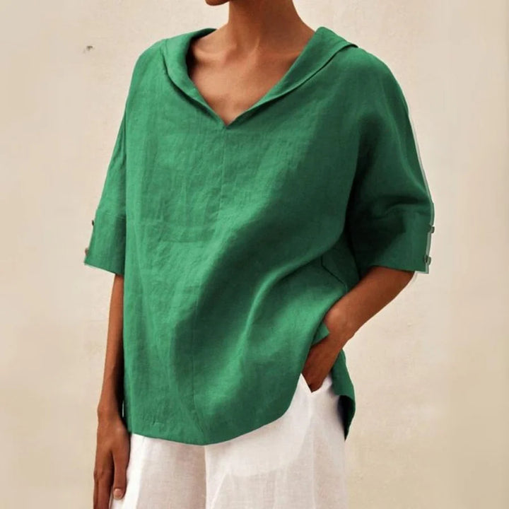 Luna’s Serene Grace Collar Detail Blouse