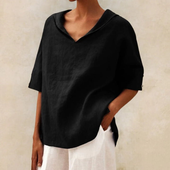 Luna’s Serene Grace Collar Detail Blouse