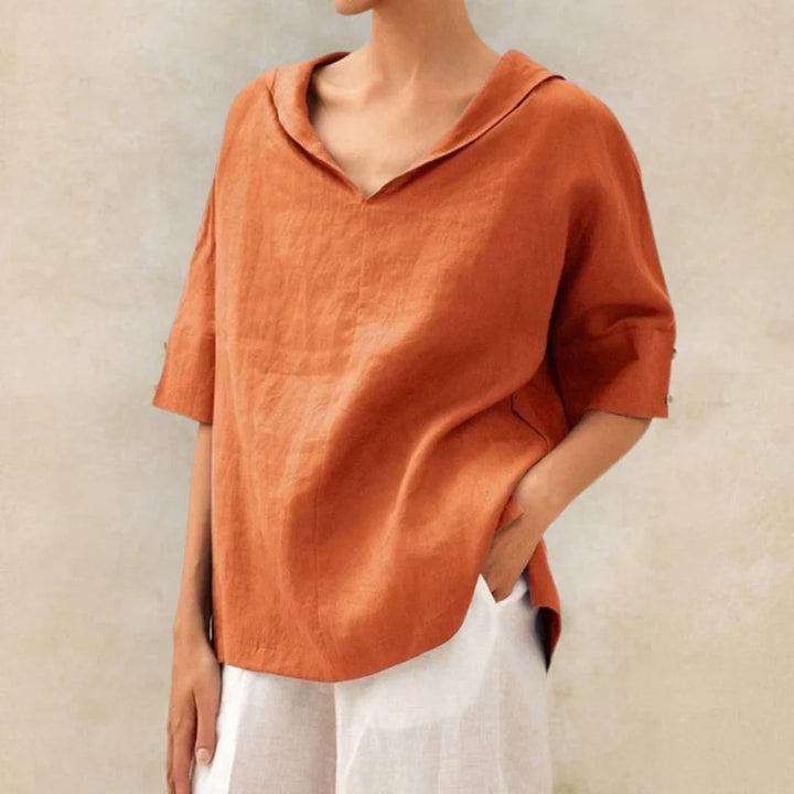 Luna’s Serene Grace Collar Detail Blouse