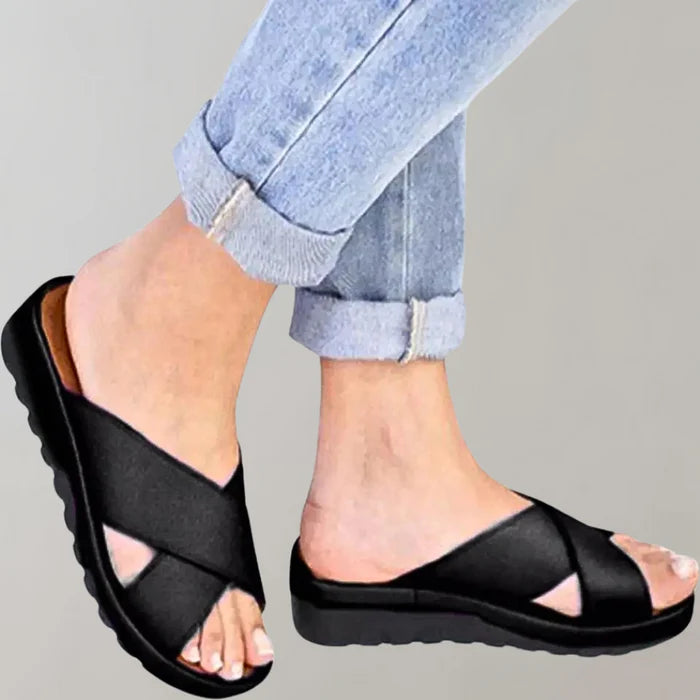 Luna’s Serene Stride Crossband Sandals