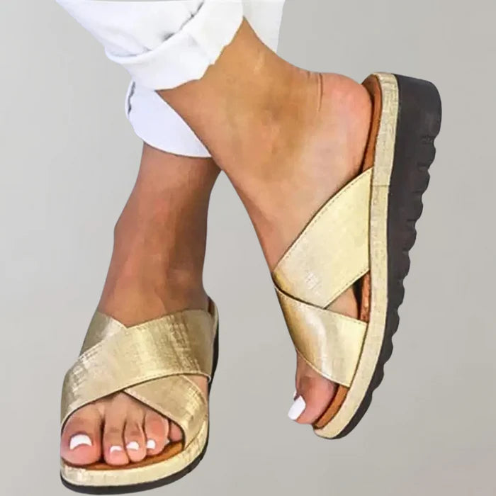 Luna’s Serene Stride Crossband Sandals