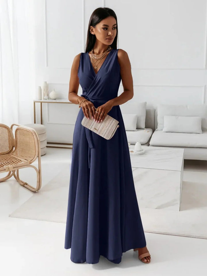 Luna’s Soft Whispers Draped Waist Maxi Dress