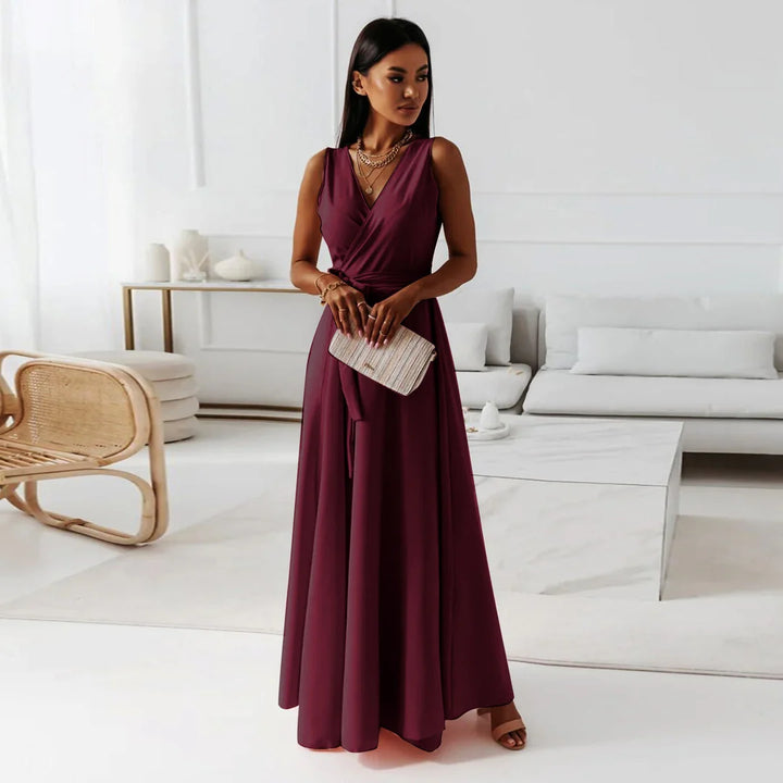 Luna’s Soft Whispers Draped Waist Maxi Dress