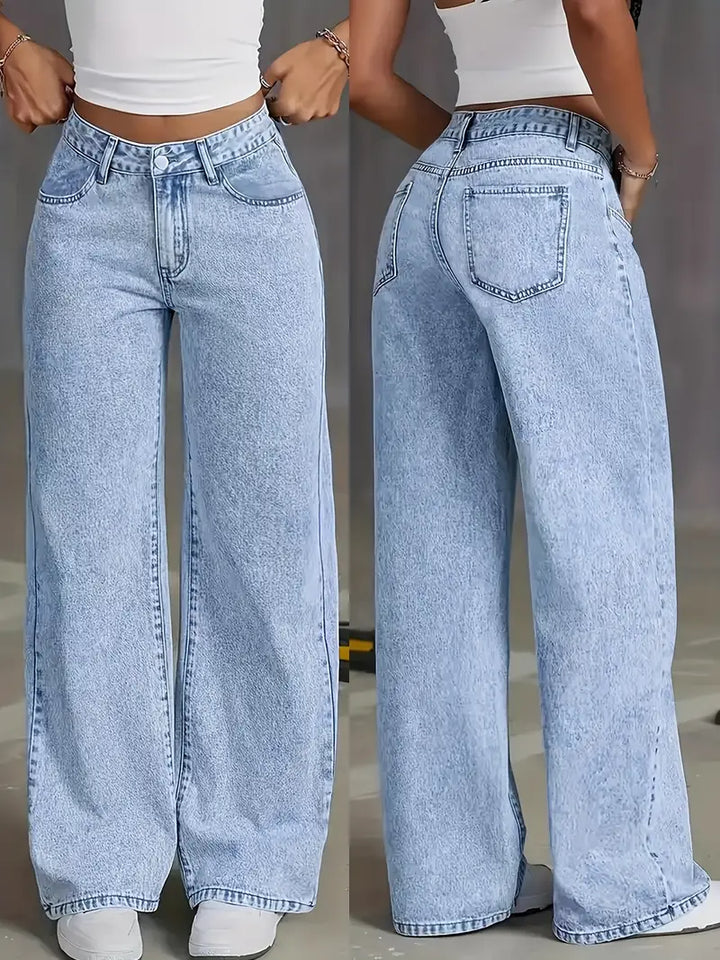 Luna’s Street Muse High-Waist Wide Leg Jeans