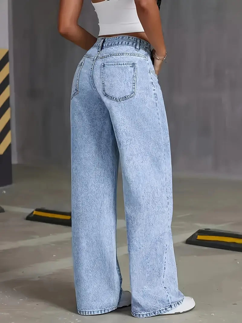 Luna’s Street Muse High-Waist Wide Leg Jeans
