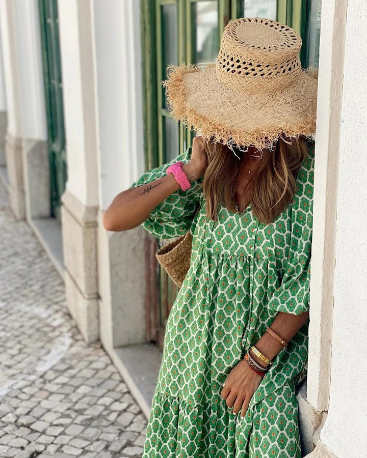 Luna’s Sunlit Escape Flowy Maxi Dress