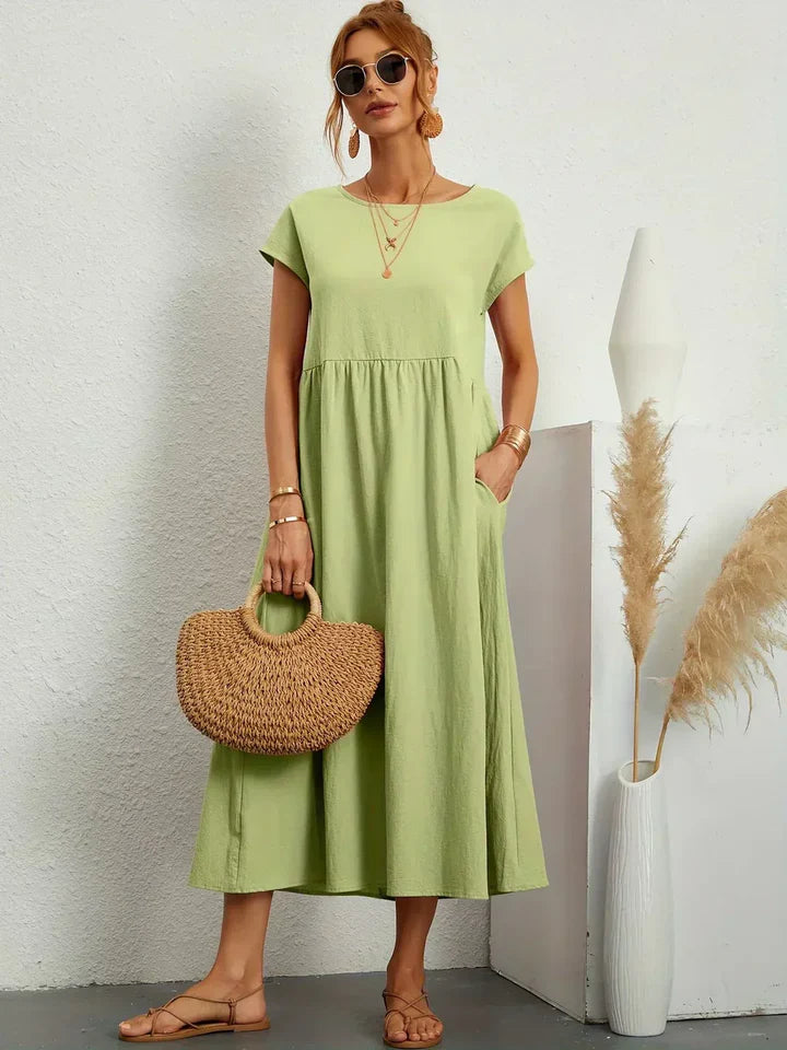 Luna’s Urban Serenity Flowy Midi Dress