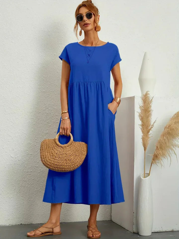 Luna’s Urban Serenity Flowy Midi Dress