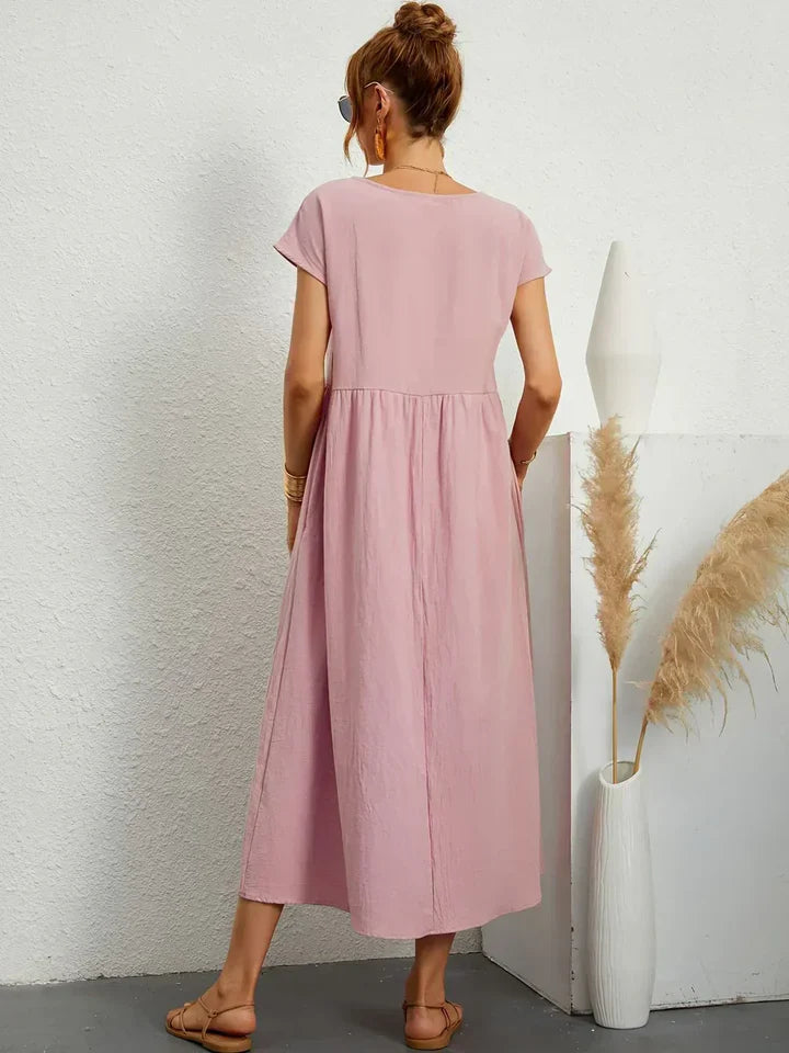 Luna’s Urban Serenity Flowy Midi Dress