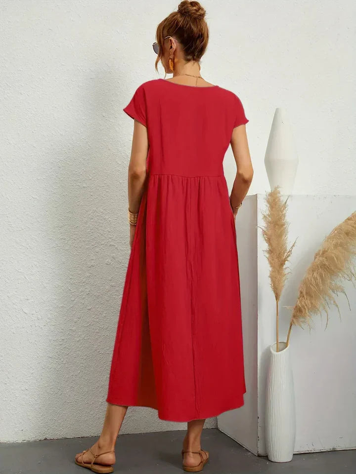 Luna’s Urban Serenity Flowy Midi Dress
