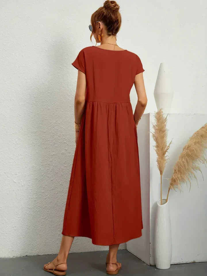 Luna’s Urban Serenity Flowy Midi Dress