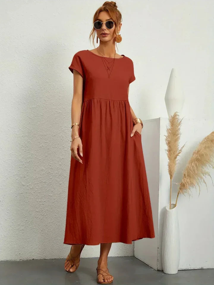 Luna’s Urban Serenity Flowy Midi Dress