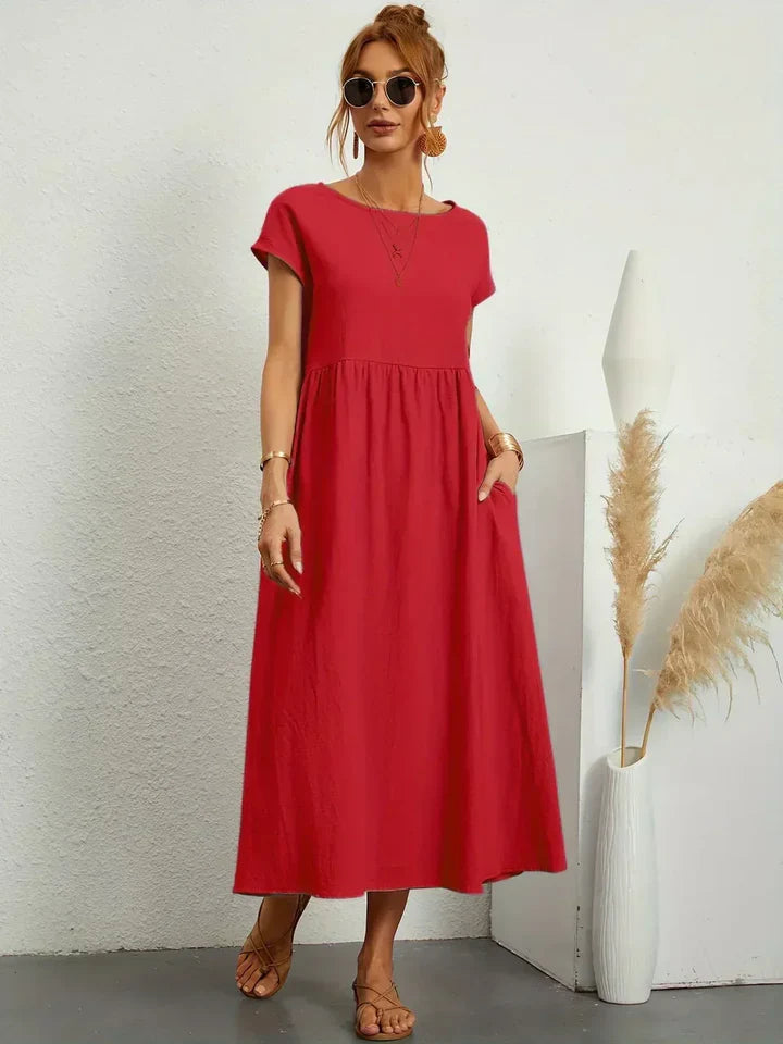 Luna’s Urban Serenity Flowy Midi Dress