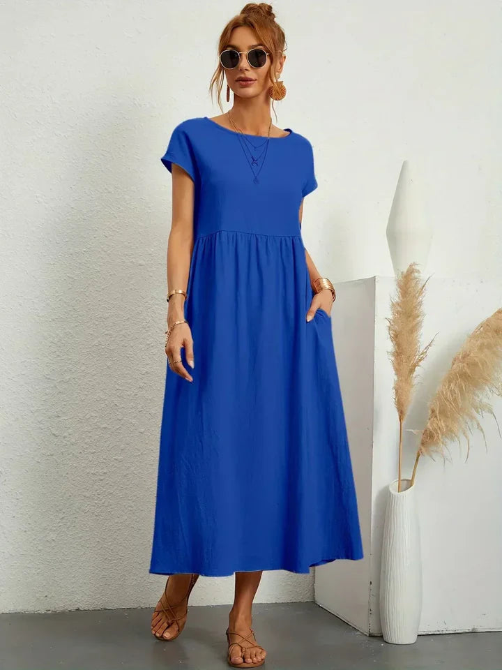 Luna’s Urban Serenity Flowy Midi Dress
