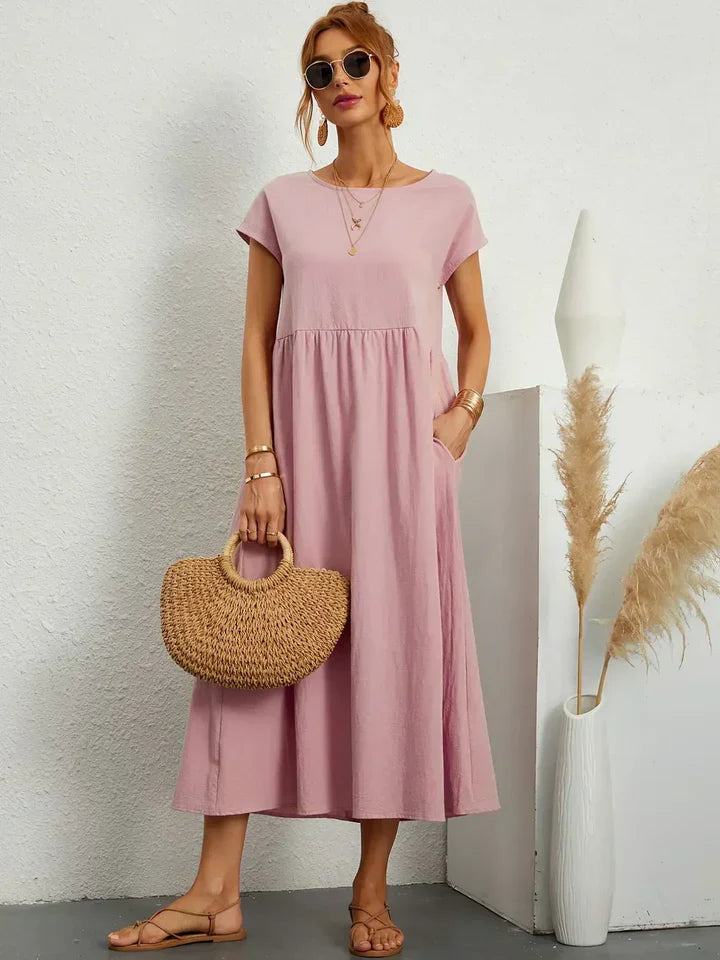 Luna’s Urban Serenity Flowy Midi Dress