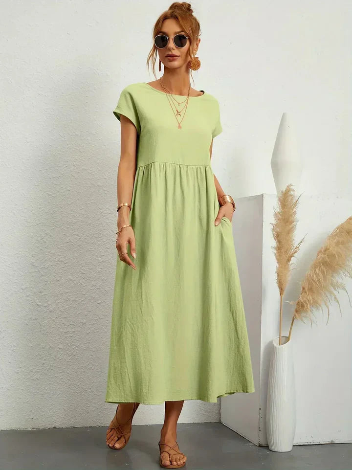 Luna’s Urban Serenity Flowy Midi Dress