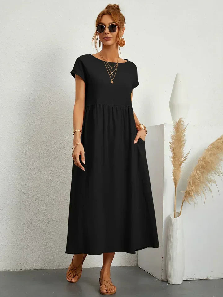 Luna’s Urban Serenity Flowy Midi Dress