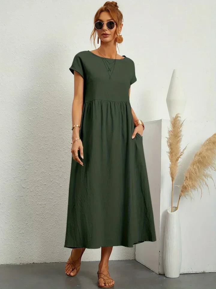 Luna’s Urban Serenity Flowy Midi Dress