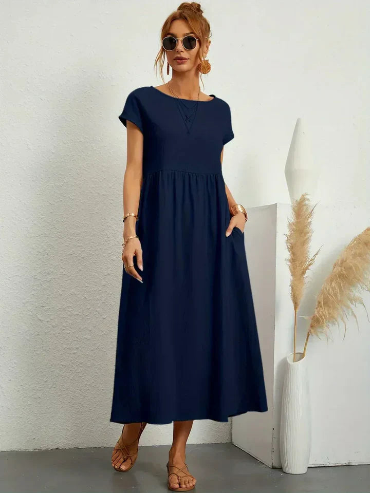 Luna’s Urban Serenity Flowy Midi Dress