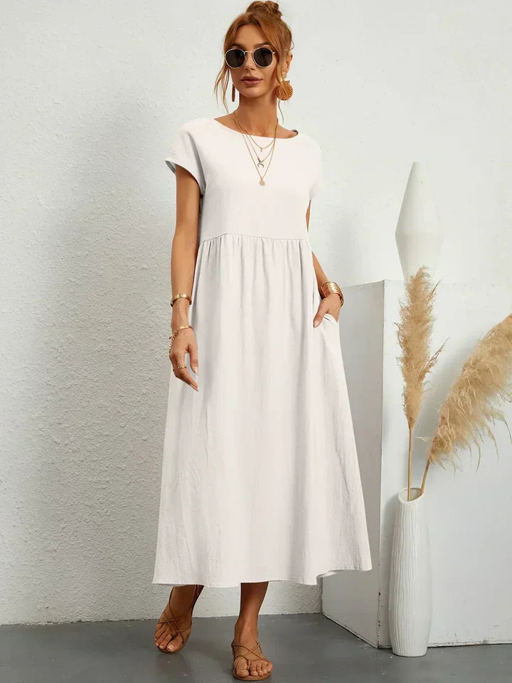 Luna’s Urban Serenity Flowy Midi Dress