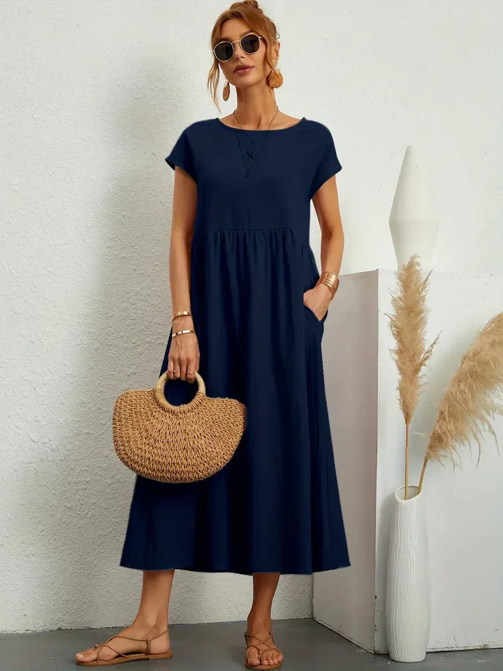 Luna’s Urban Serenity Flowy Midi Dress