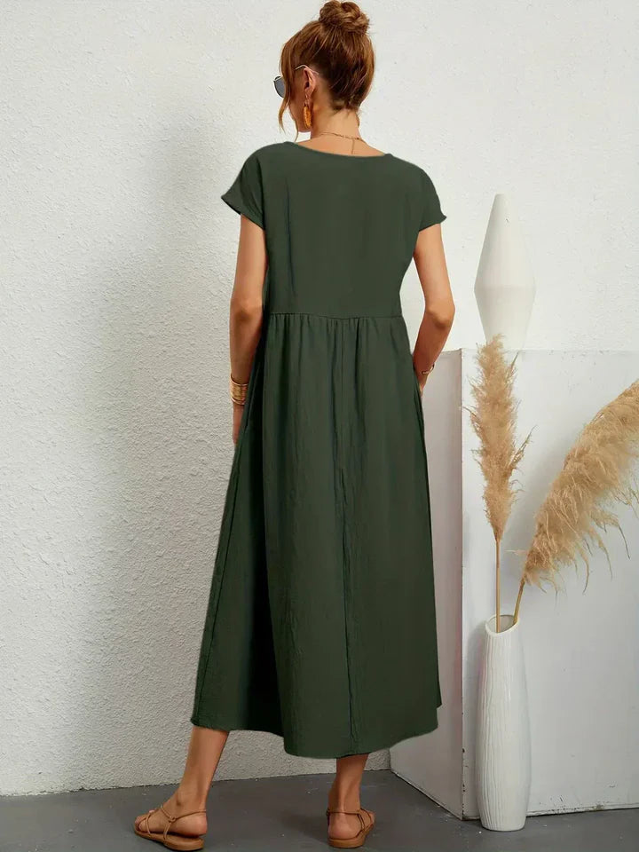 Luna’s Urban Serenity Flowy Midi Dress