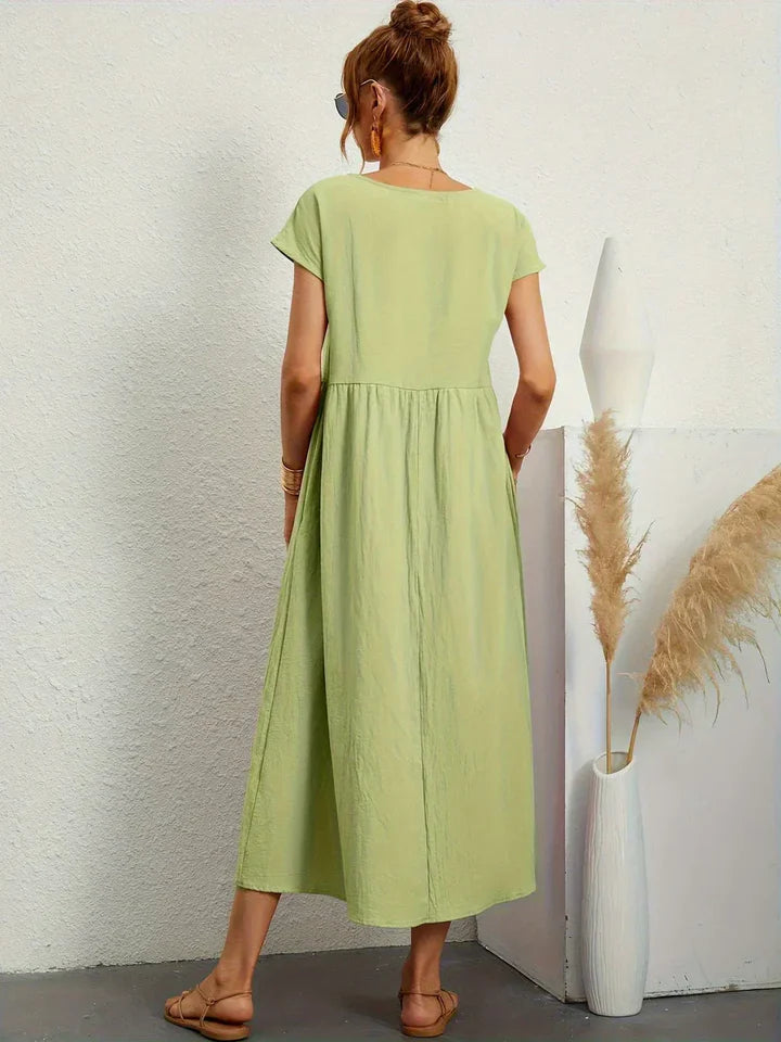 Luna’s Urban Serenity Flowy Midi Dress