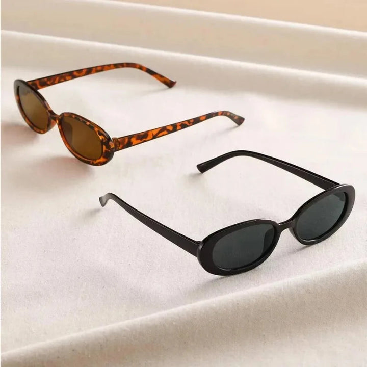 Luna’s Vintage Allure Oval Sunglasses