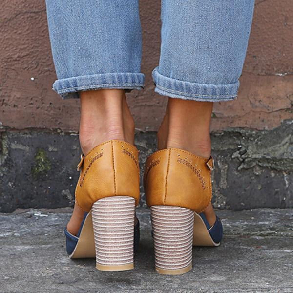 Luna’s Vintage Grace T-Strap Block Heels