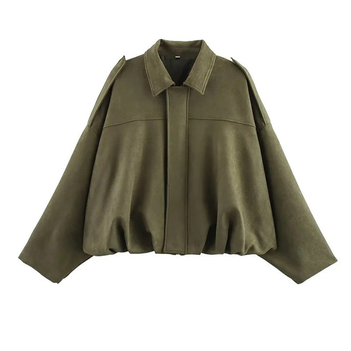Luna’s Vintage Oversized Bomber Jacket