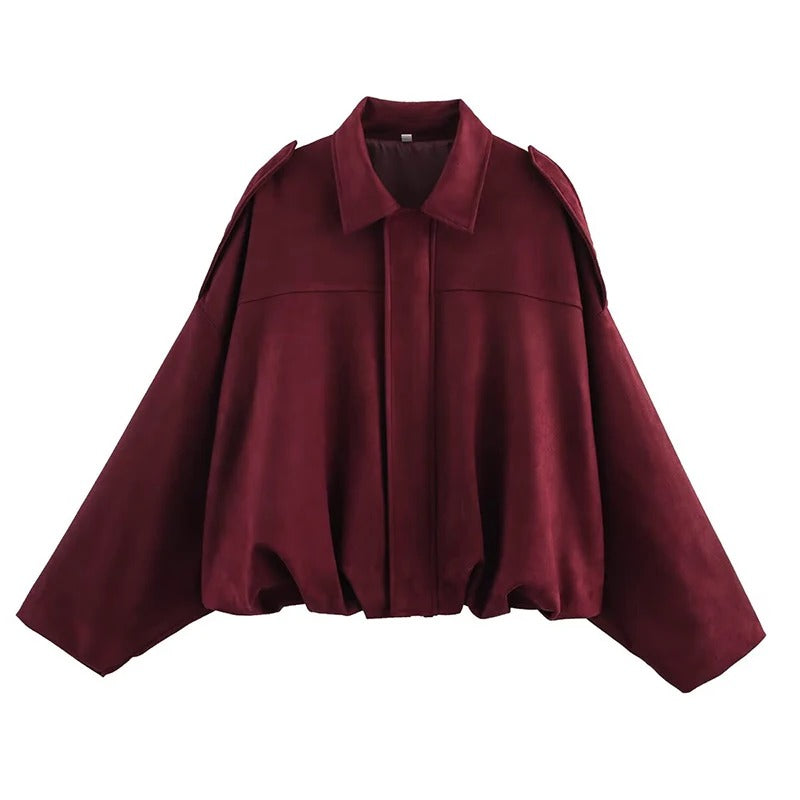 Luna’s Vintage Oversized Bomber Jacket
