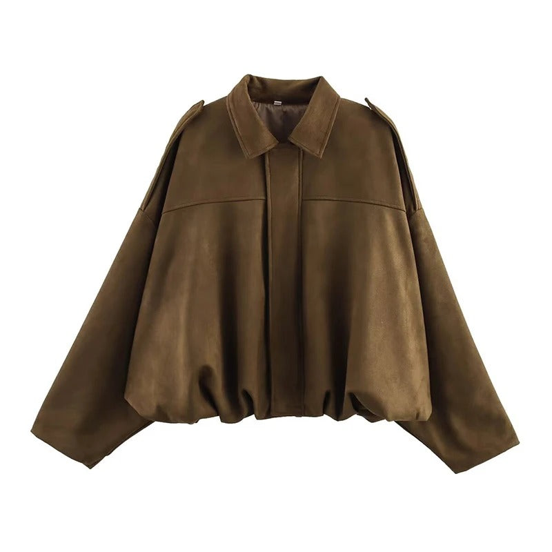 Luna’s Vintage Oversized Bomber Jacket