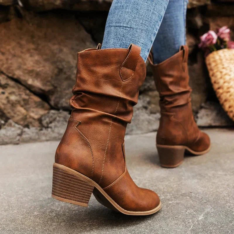 Luna’s Western Whisper Slouch Ankle Boots