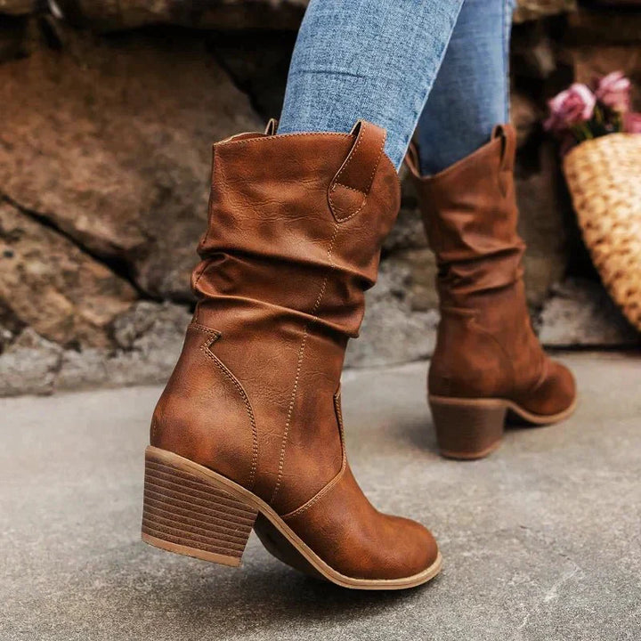 Luna’s Western Whisper Slouch Ankle Boots