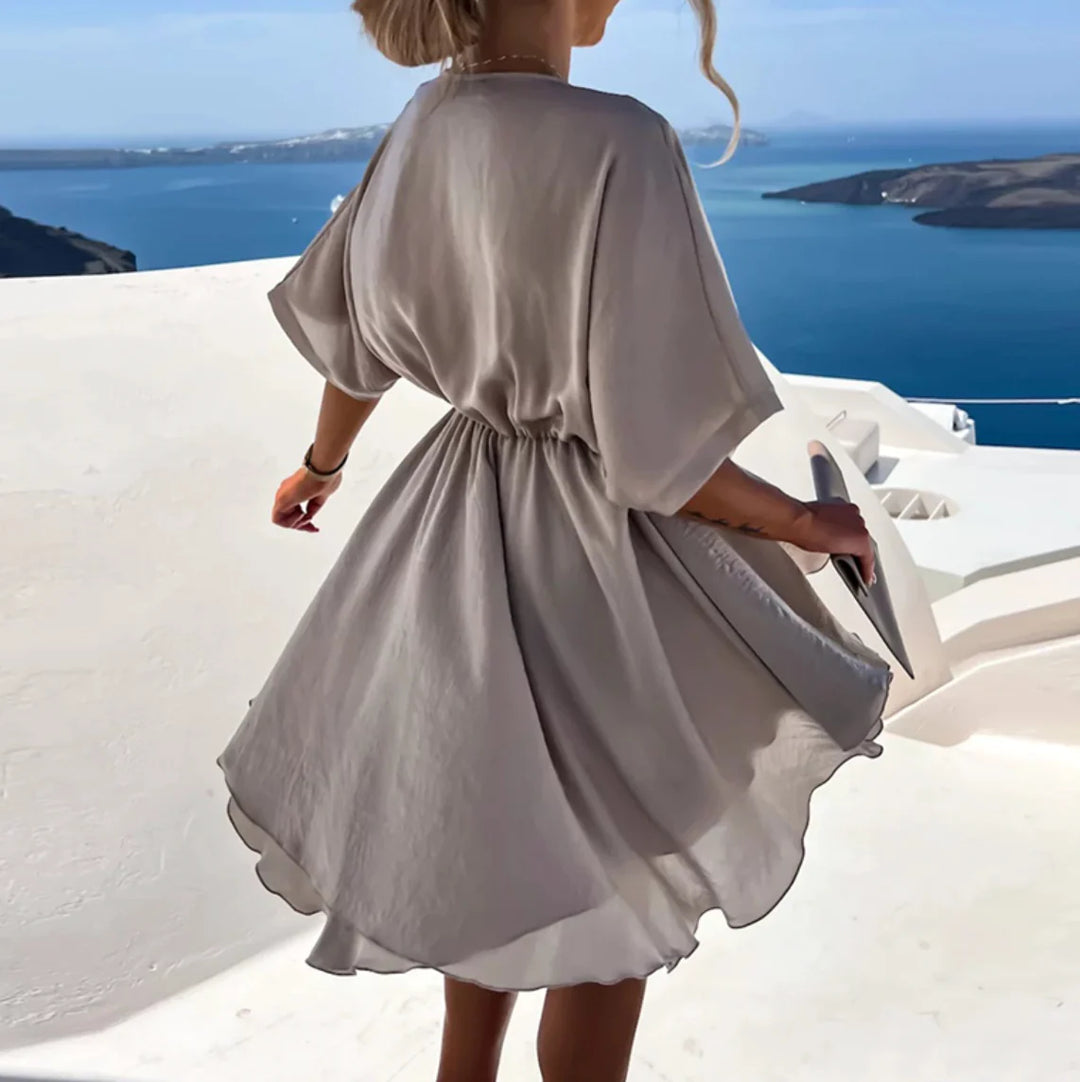 Luna’s Whimsy Draped Mini Dress