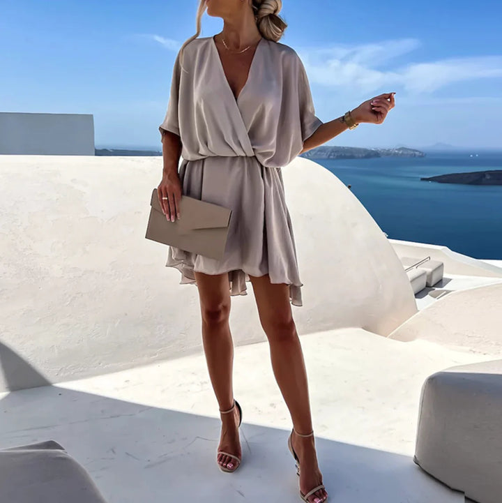 Luna’s Whimsy Draped Mini Dress