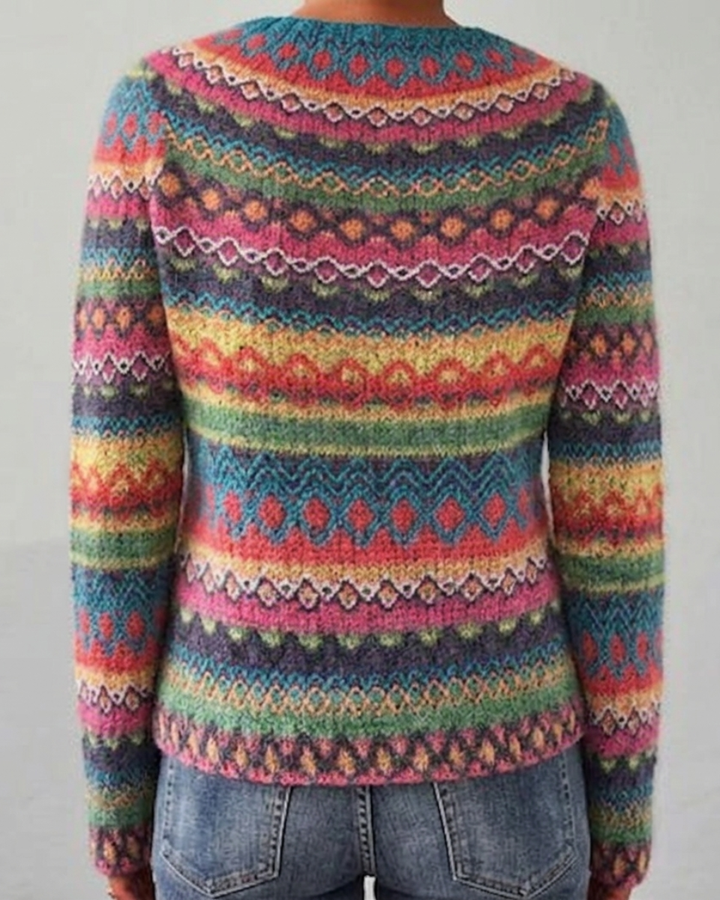 Luna’s Cosy Nordic Pattern Knit Jumper