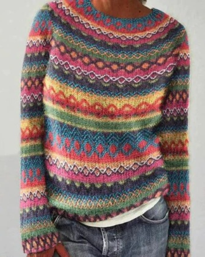 Luna’s Cosy Nordic Pattern Knit Jumper