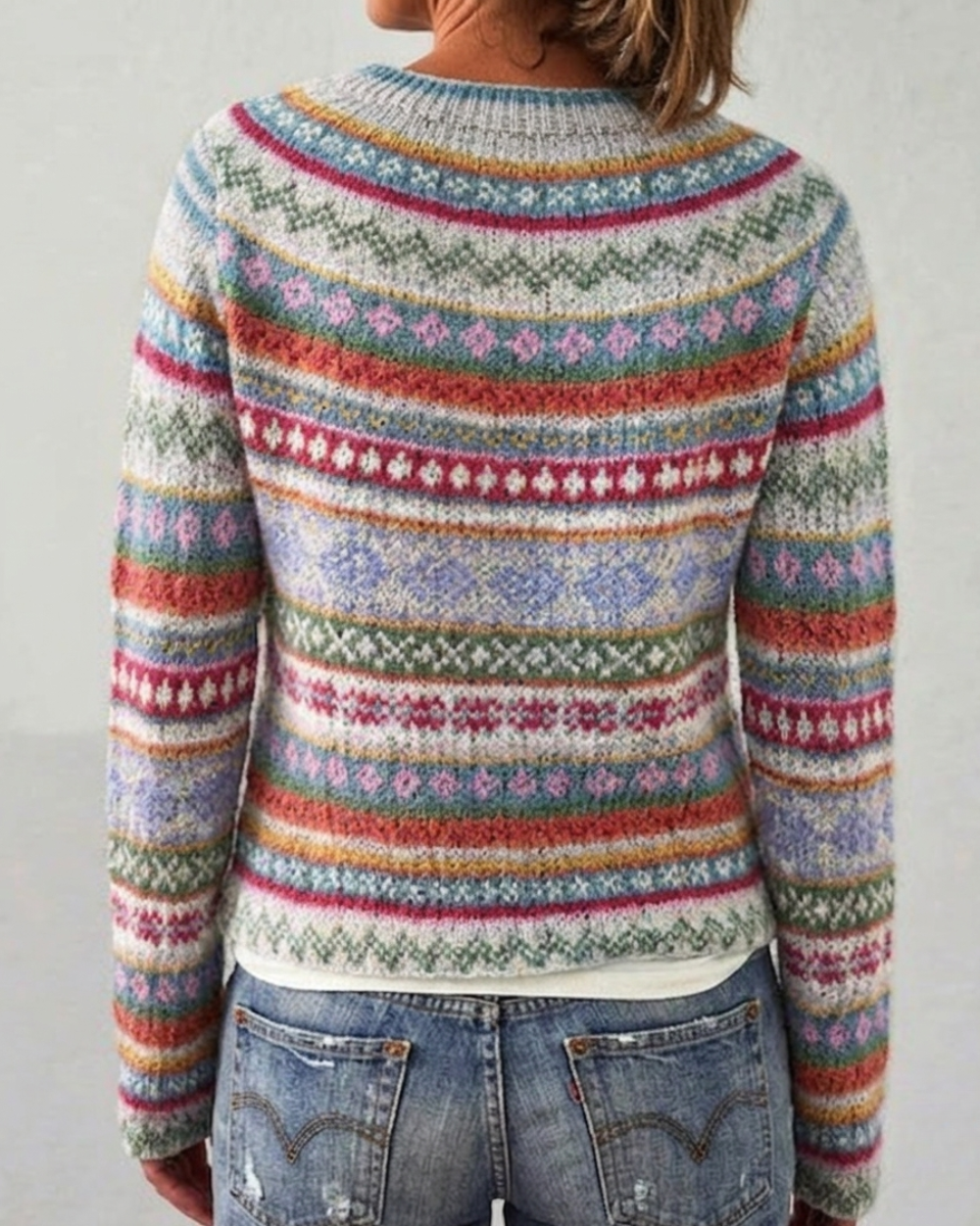 Luna’s Cosy Nordic Pattern Knit Jumper