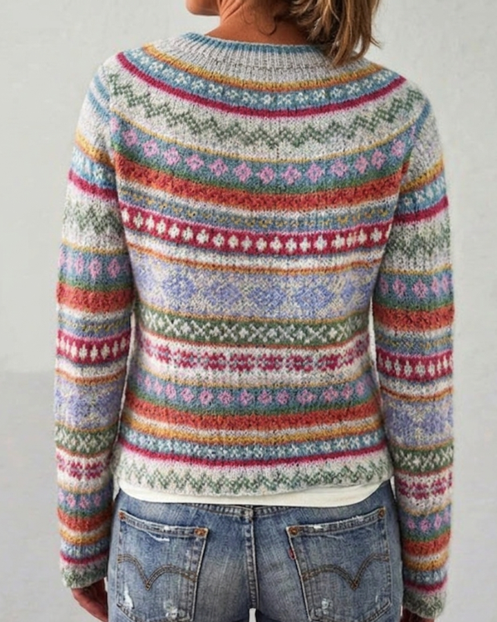 Luna’s Cosy Nordic Pattern Knit Jumper