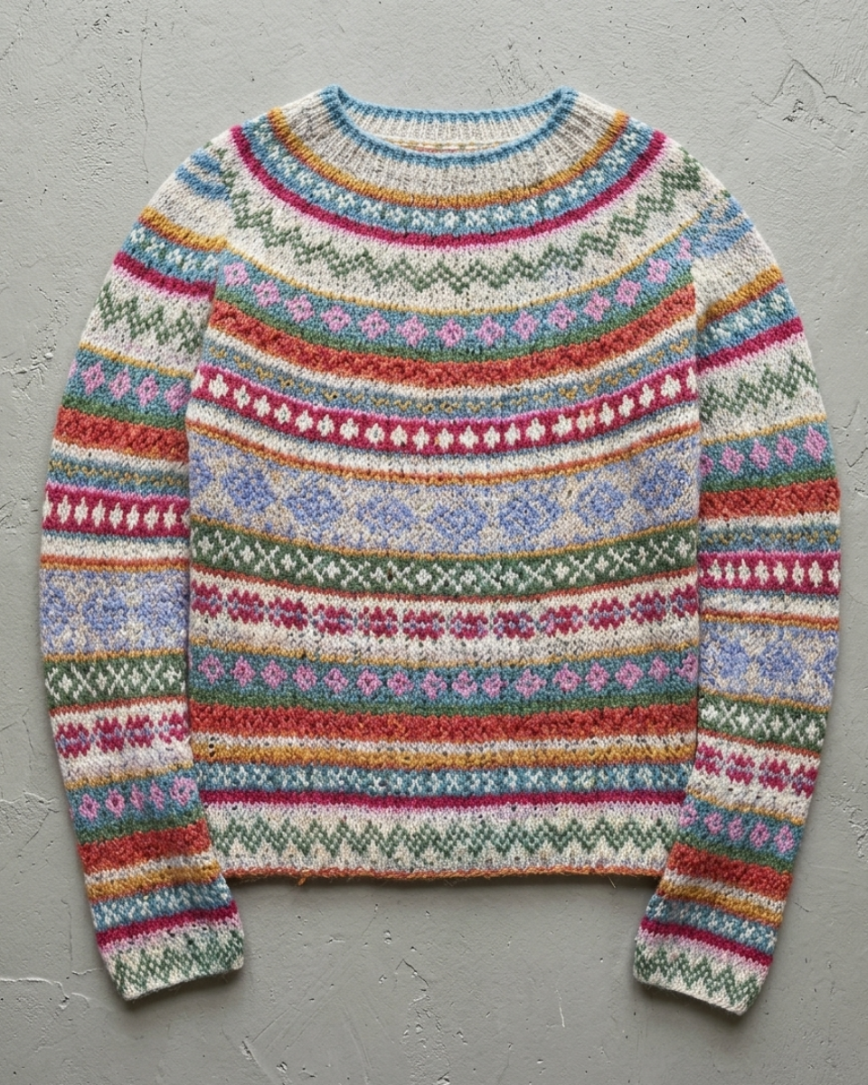 Luna’s Cosy Nordic Pattern Knit Jumper