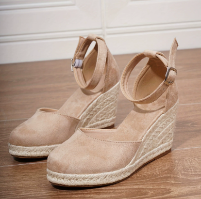 Luna’s Golden Hour Criss-Cross Wedge Espadrilles