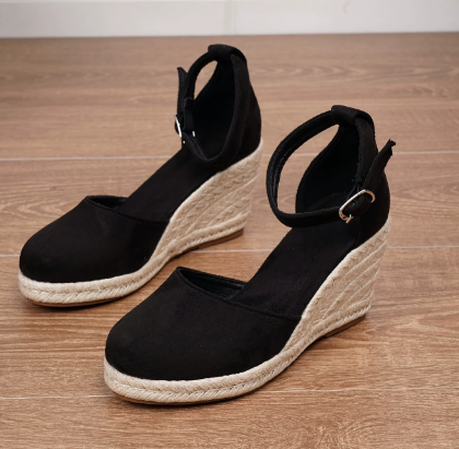 Luna’s Golden Hour Criss-Cross Wedge Espadrilles