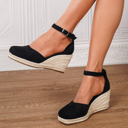 Luna’s Golden Hour Criss-Cross Wedge Espadrilles