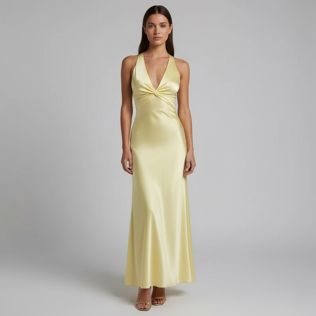 Luna's Lemon Summer Maxi Dress  Luna Mae