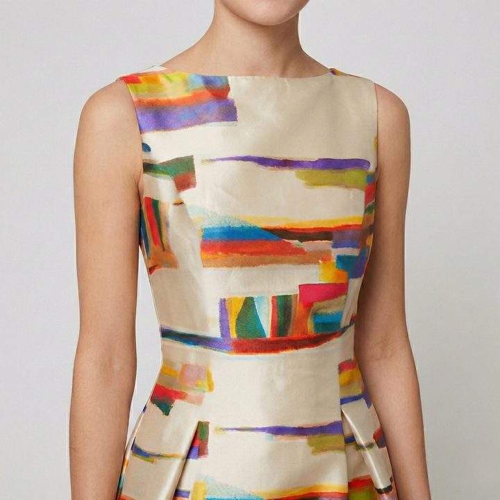 Luna’s Modern Whimsy Pleated Maxi Dress
