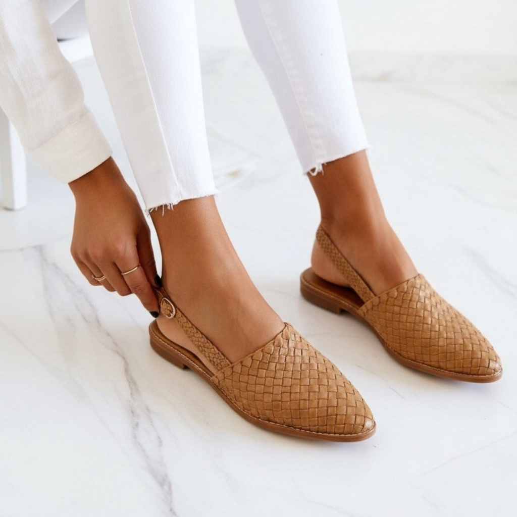 Luna’s Refined Woven Flats