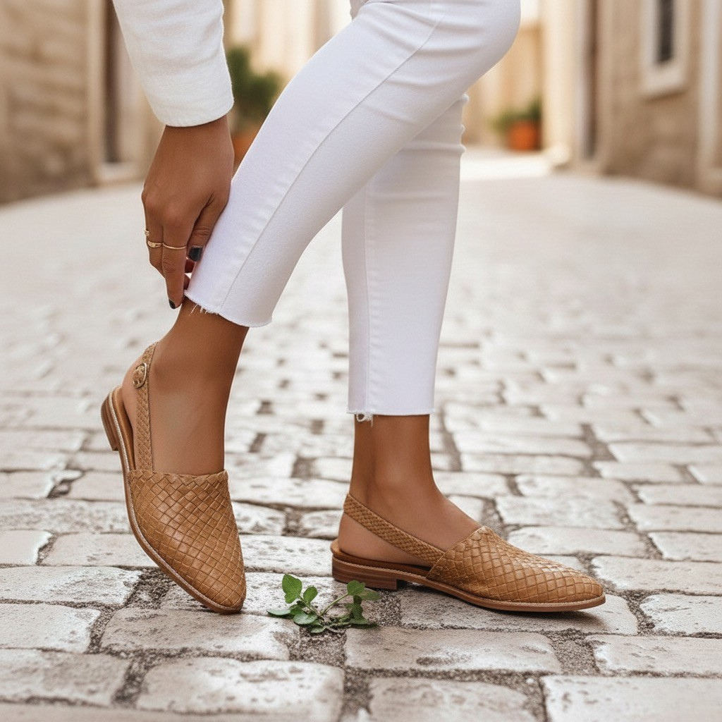 Luna’s Refined Woven Flats