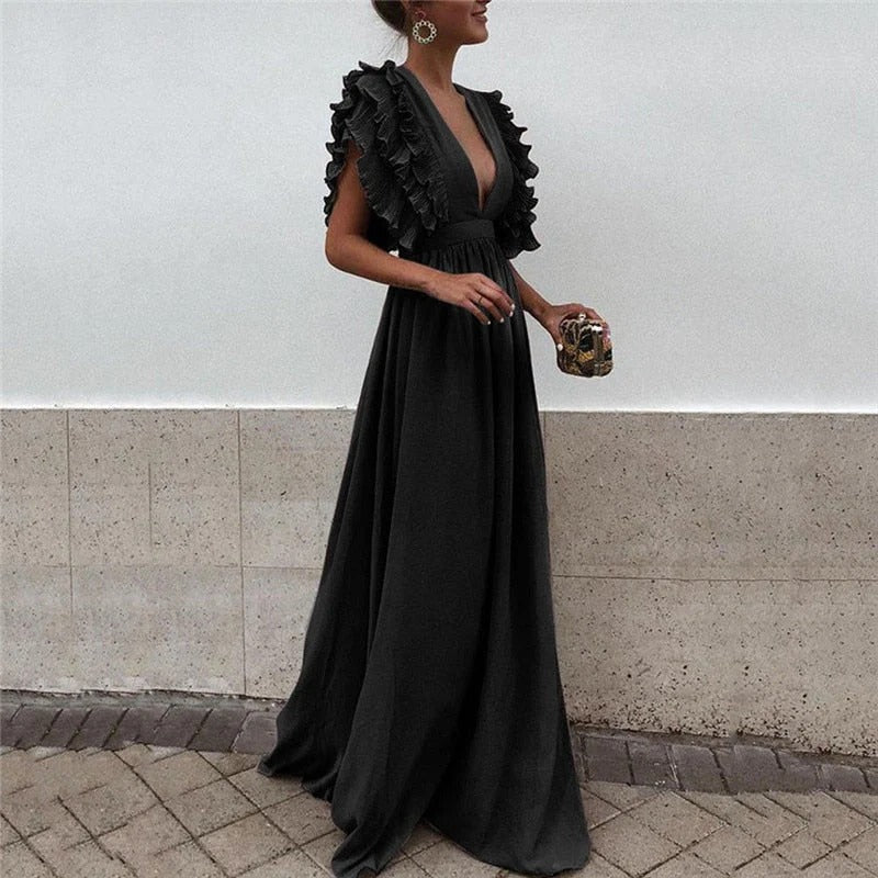 Luna’s Serenade of Elegance Maxi Dress